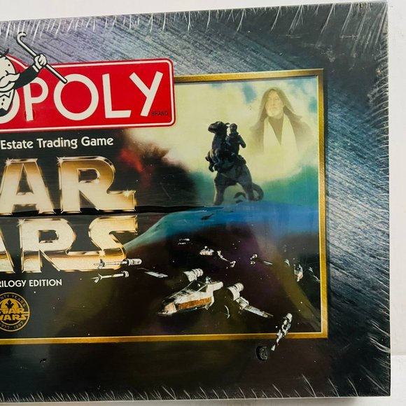 Vintage Monopoly Star Wars Classic‎ Trilogy Edition Board Game 1997 Hasbro New - Picture 3 of 10